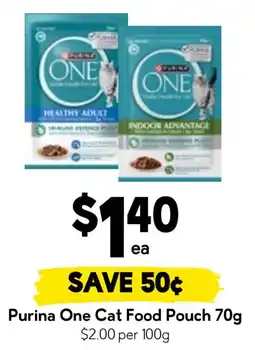 Drakes Purina One Cat Food Pouch offer
