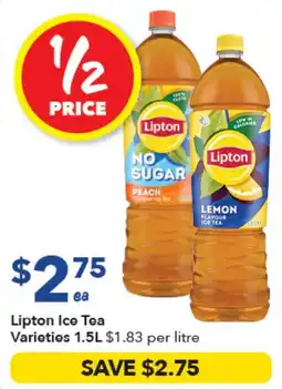 Ritchies Lipton Ice Tea Varieties offer