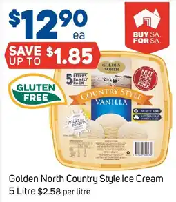 Foodland Golden North Country Style Ice Cream offer