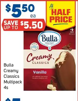 Foodland Bulla Creamy Classics Multipack offer