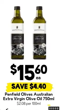 Drakes Penfield Olives Australian Extra Virgin Olive Oil offer