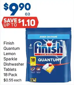 Foodland Finish Quantum Lemon Sparkle Dishwasher Tablets offer