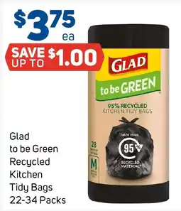 Foodland Glad to be Green Recycled Kitchen Tidy Bags offer