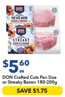 Ritchies DON Crafted Cuts Pan Size or Streaky Bacon offer