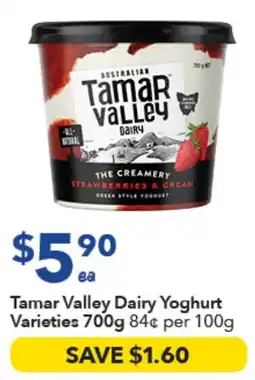 Ritchies Tamar Valley Dairy Yoghurt Varieties offer