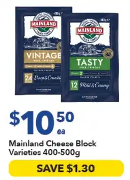 Ritchies Mainland Cheese Block Varieties offer