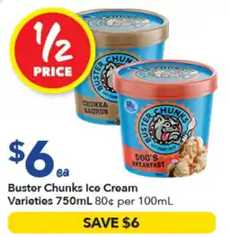 Ritchies Buster Chunks Ice Cream Varieties offer