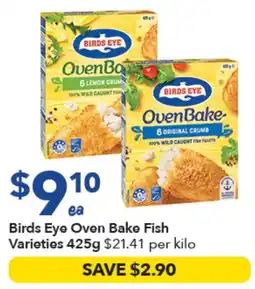 Ritchies Birds Eye Oven Bake Fish Varieties offer