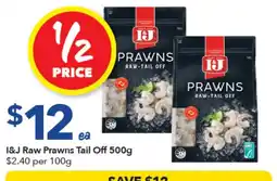 Ritchies I&J Raw Prawns Tail Off offer