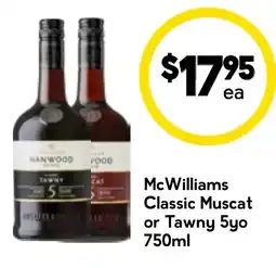 Drakes McWilliams Classic Muscat or Tawny 5yo offer