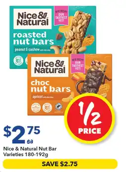 Ritchies Nice & Natural Nut Bar Varieties offer