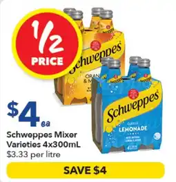 Ritchies Schweppes Mixer Varieties offer