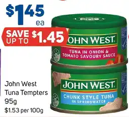 Foodland John West Tuna Tempters offer