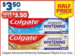 Foodland Colgate Advanced Whitening Toothpaste offer