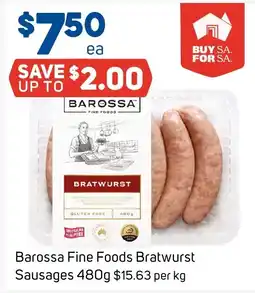Foodland Barossa Fine Foods Bratwurst Sausages offer