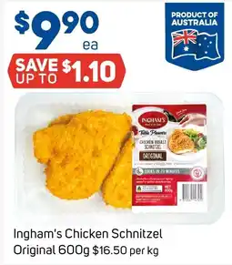 Foodland Ingham's Chicken Schnitzel Original offer