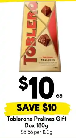 Drakes Toblerone Pralines Gift offer
