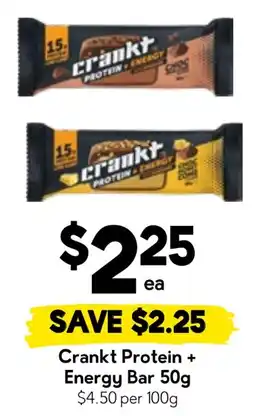 Drakes Crankt Protein + Energy Bar offer