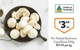 Foodworks Pre-Packed Mushroom Cups/Sliced offer