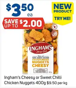 Foodland Ingham's Cheesy Chicken Nuggets offer