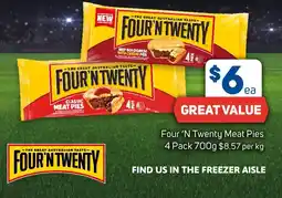 Foodland Four 'N Twenty Meat Pies offer