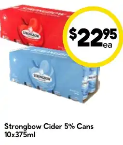 Drakes Strongbow Cider 5% Cans offer