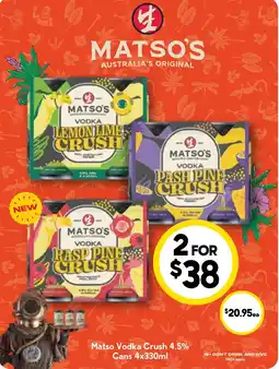 Drakes Matso's Vodka Crush offer