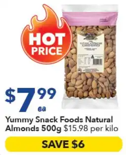 Ritchies Yummy Snack Foods Natural Almonds offer