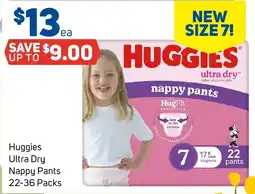 Foodland Huggies Ultra Dry Nappy Pants offer