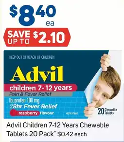 Foodland Advil Children 7-12 Years Chewable Tablets offer