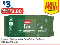 Foodland Huggies Biodegradable Baby Wipes offer
