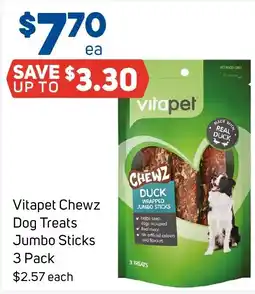Foodland Vitapet Chewz Dog Treats Jumbo Sticks offer