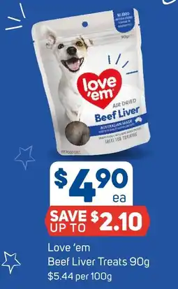 Foodland Love 'em Beef Liver Treats offer