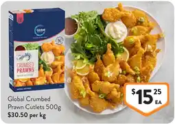 Foodworks Global Crumbed Prawn Cutlets offer