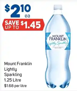 Foodland Mount Franklin Lightly Sparkling offer