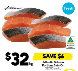 Drakes Petuna Atlantic Salmon Portions Skin On offer
