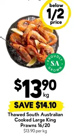 Drakes Thawed South Australian Cooked Large King Prawns offer