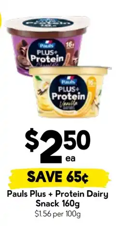 Drakes Pauls Plus + Protein Dairy Snack offer