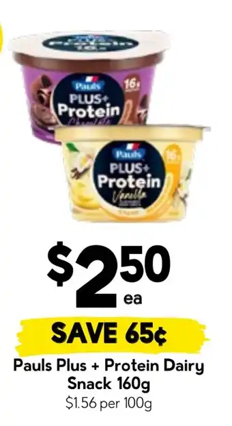 Drakes Pauls Plus + Protein Dairy Snack offer