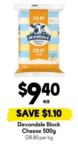 Drakes Devondale Block Cheese offer
