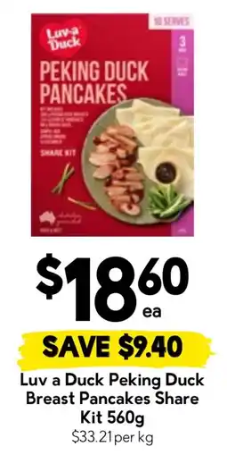 Drakes Luv a Duck Peking Duck Breast Pancakes Share Kit offer