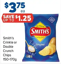Foodland Smith's Crinkle or Double Crunch Chips offer