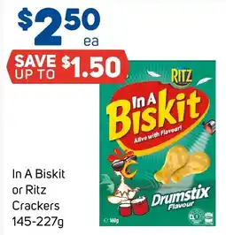 Foodland In A Biskit or Ritz Crackers offer