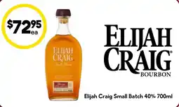 Drakes Elijah Craig Small Batch Bourbon offer