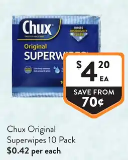 Foodworks Chux Original Superwipes offer