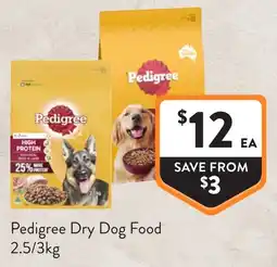 Foodworks Pedigree Dry Dog Food offer