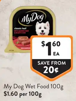 Foodworks My Dog Wet Food offer