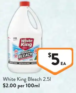 Foodworks White King Bleach offer