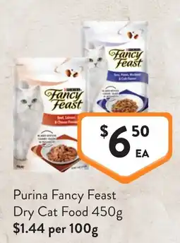 Foodworks Purina Fancy Feast Dry Cat Food offer