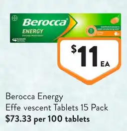 Foodworks Berocca Energy offer